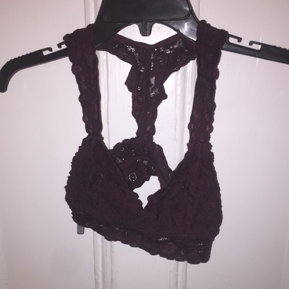 aerie maroon bralette